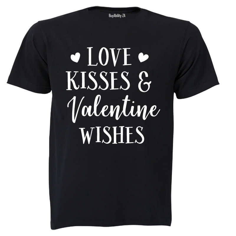 Love, Kisses & Valentine Wishes - Adults - T-Shirt