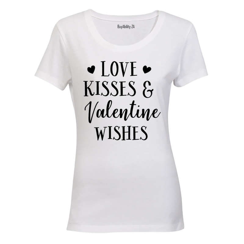 Love, Kisses & Valentine Wishes - Ladies - T-Shirt