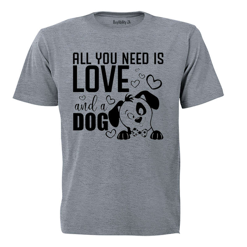 Love & A Dog - Adults - T-Shirt