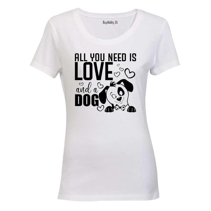 Love & A Dog - Ladies - T-Shirt