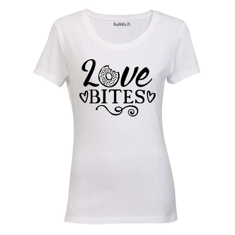 Love Bites - Donut - Valentine Inspired - Ladies - T-Shirt