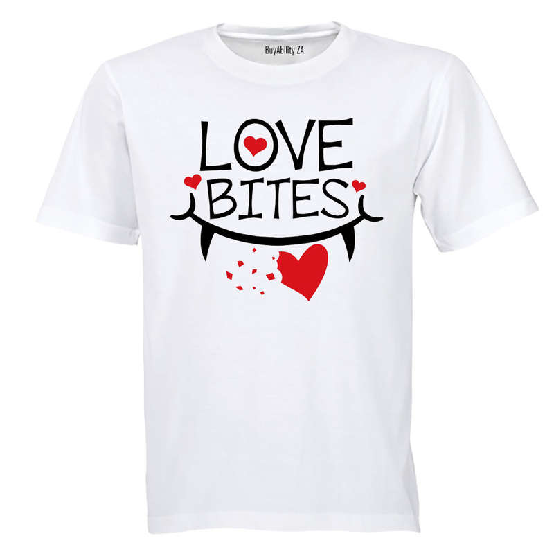 Love Bites - Fangs - Valentine - Adults - T-Shirt