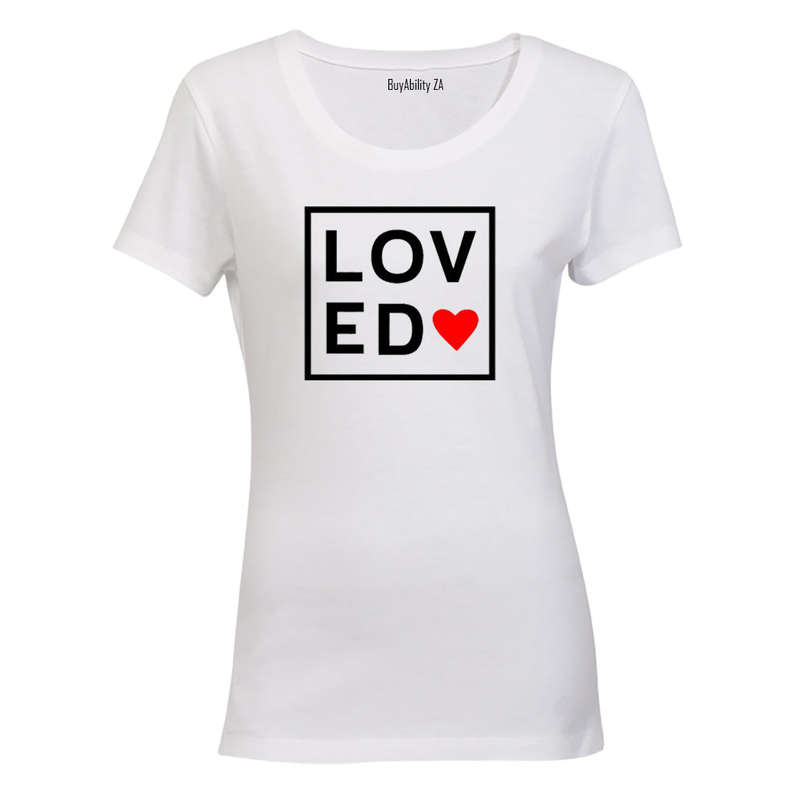 Loved - Square - Valentine - Ladies - T-Shirt