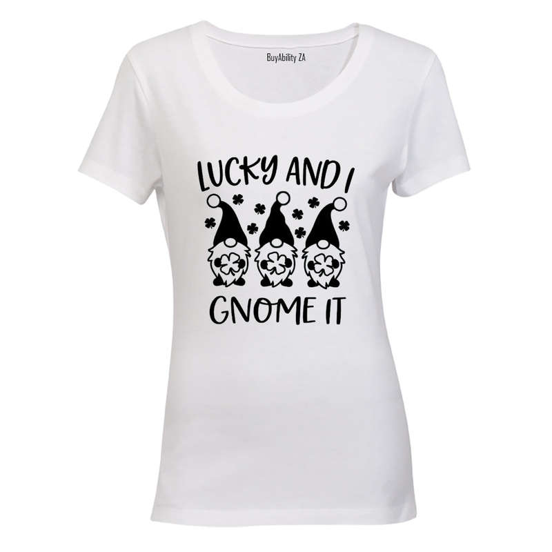 Lucky & I Gnome It - St. Patrick's Day - Ladies - T-Shirt
