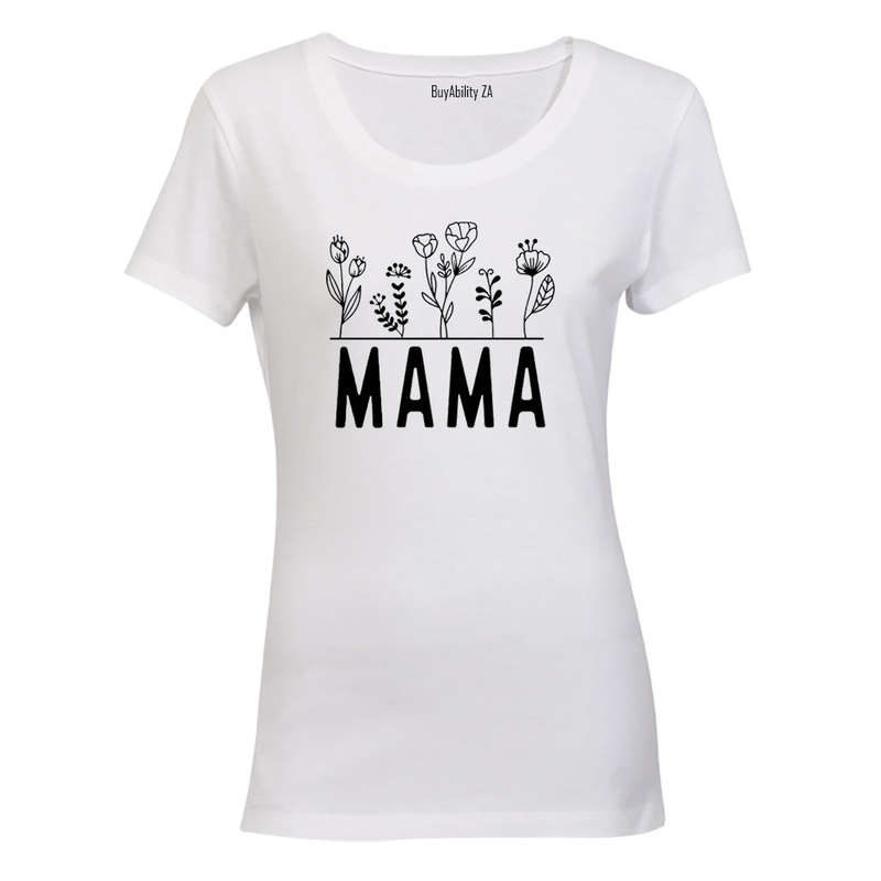 Mama - Flowers - Ladies - T-Shirt