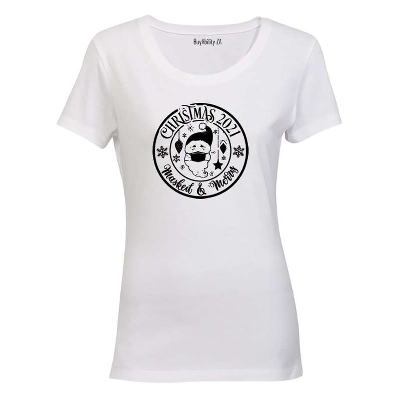 Masked & Merry - Christmas - Ladies - T-Shirt