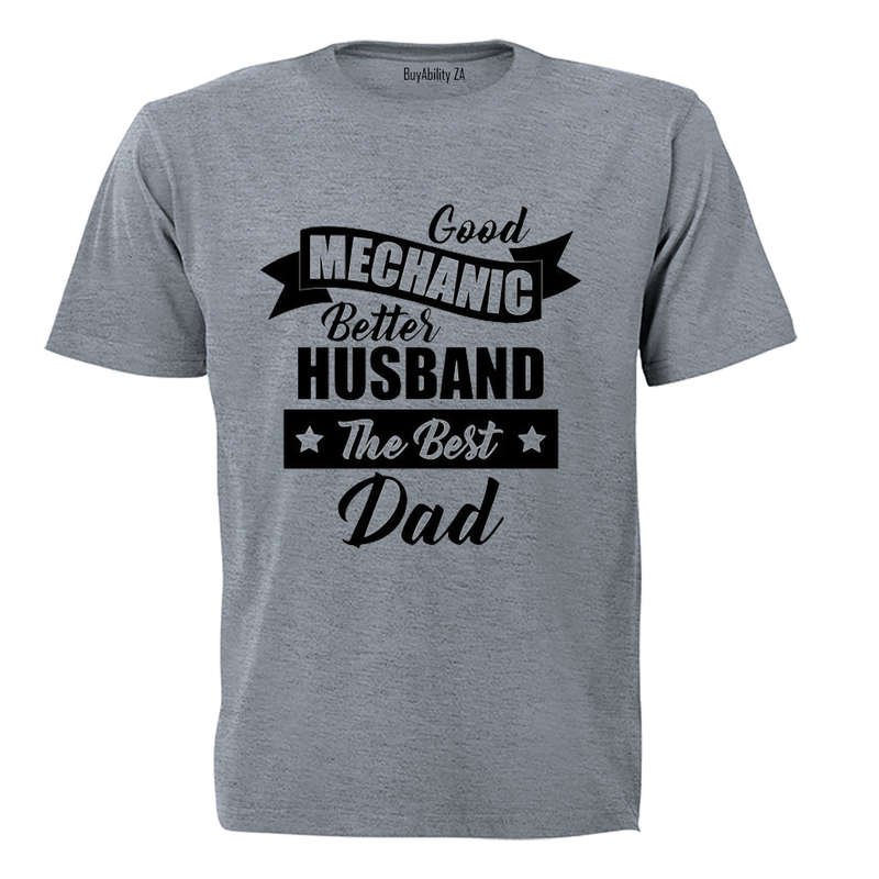 Mechanic. Husband. Dad - Adults - T-Shirt