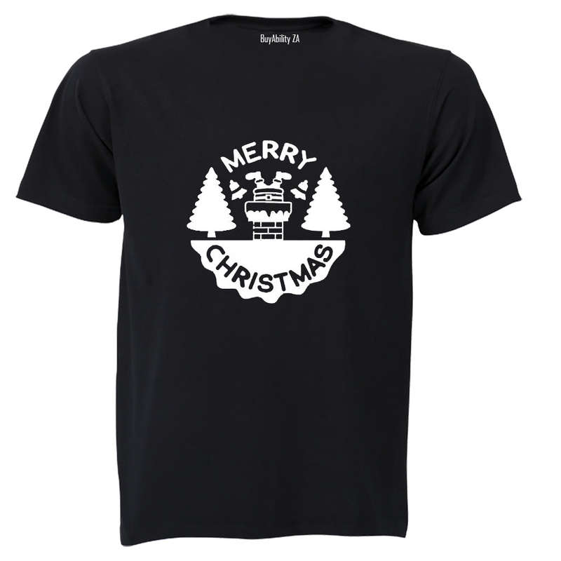 Merry Christmas - Chimney Santa - Kids T-Shirt