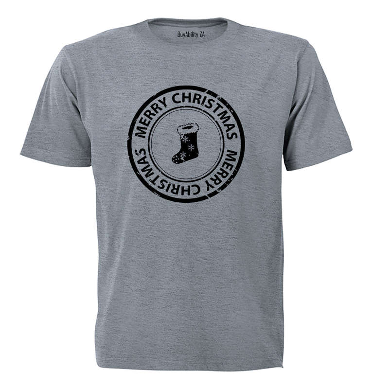 Merry Christmas - Stocking Stamp - Kids T-Shirt