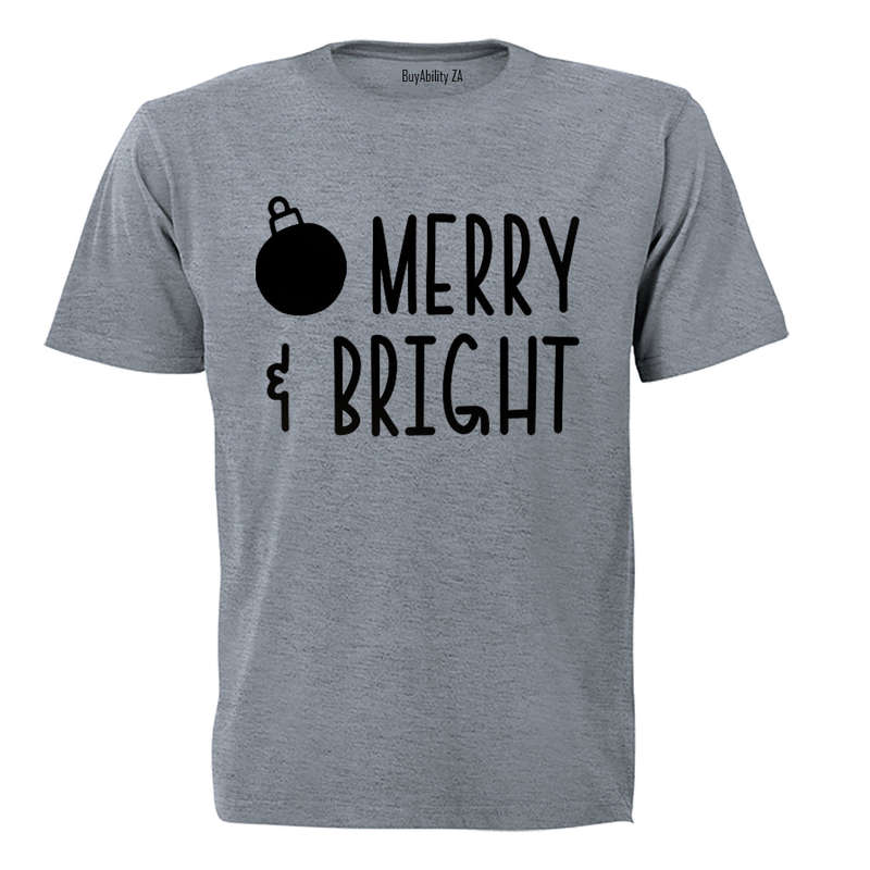 Merry & Bright - Christmas - T-Shirt