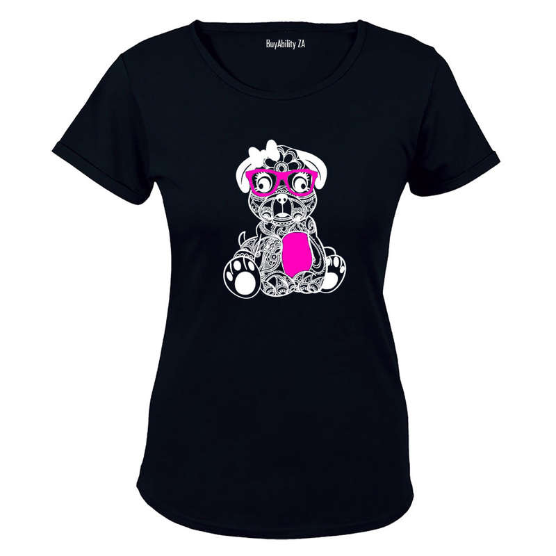 Miss Puppy Stencil - Ladies - T-Shirt