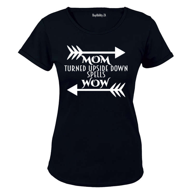MOM - Upside Down = WOW - Ladies - T-Shirt