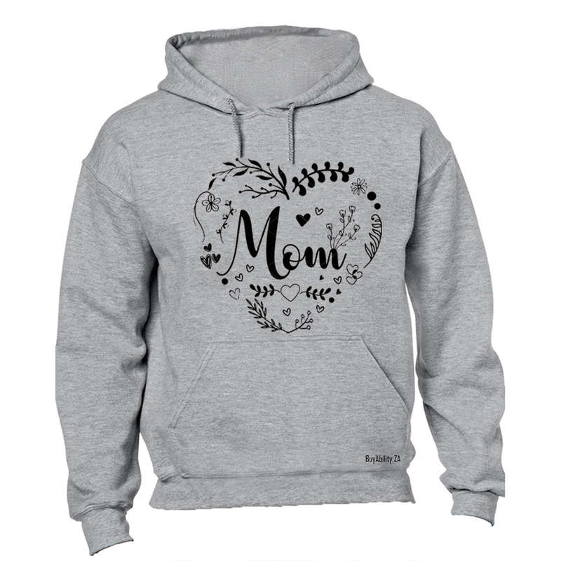 Mom - Heart Wreath - Hoodie