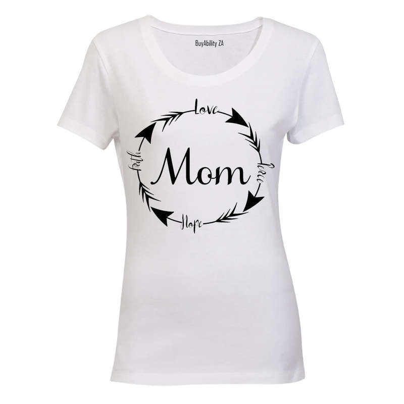 Mom - Love. Peace. Hope - Ladies - T-Shirt