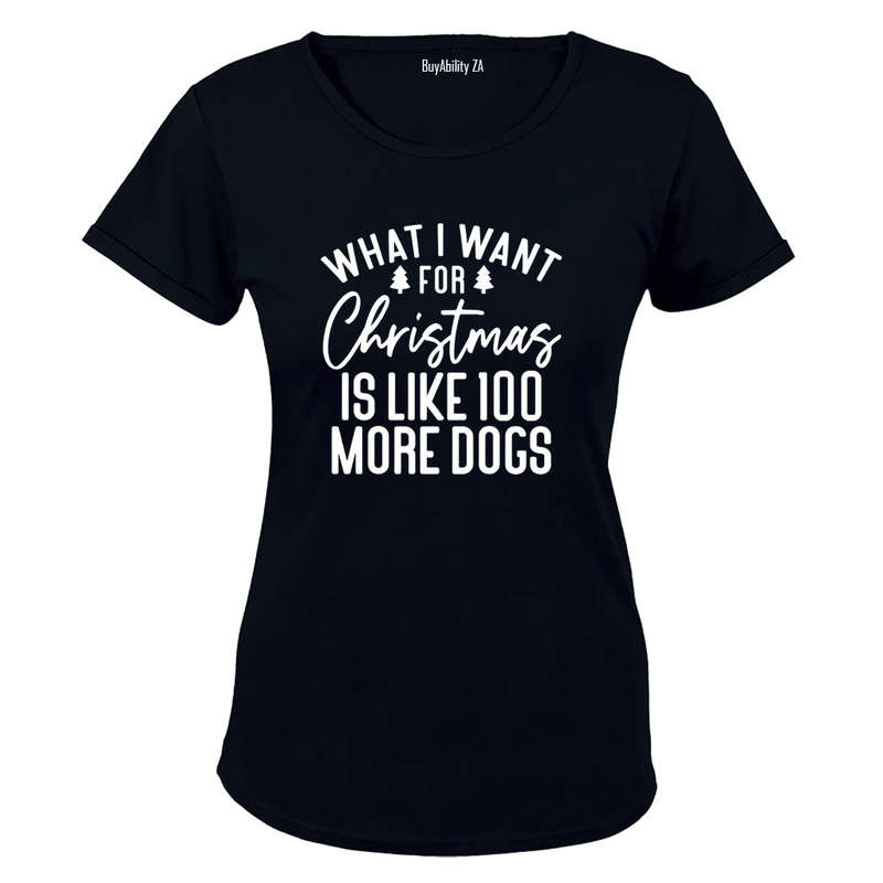 More Dogs - Christmas - Ladies - T-Shirt