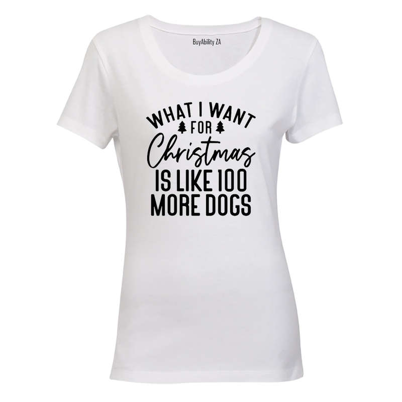 More Dogs - Christmas - Ladies - T-Shirt