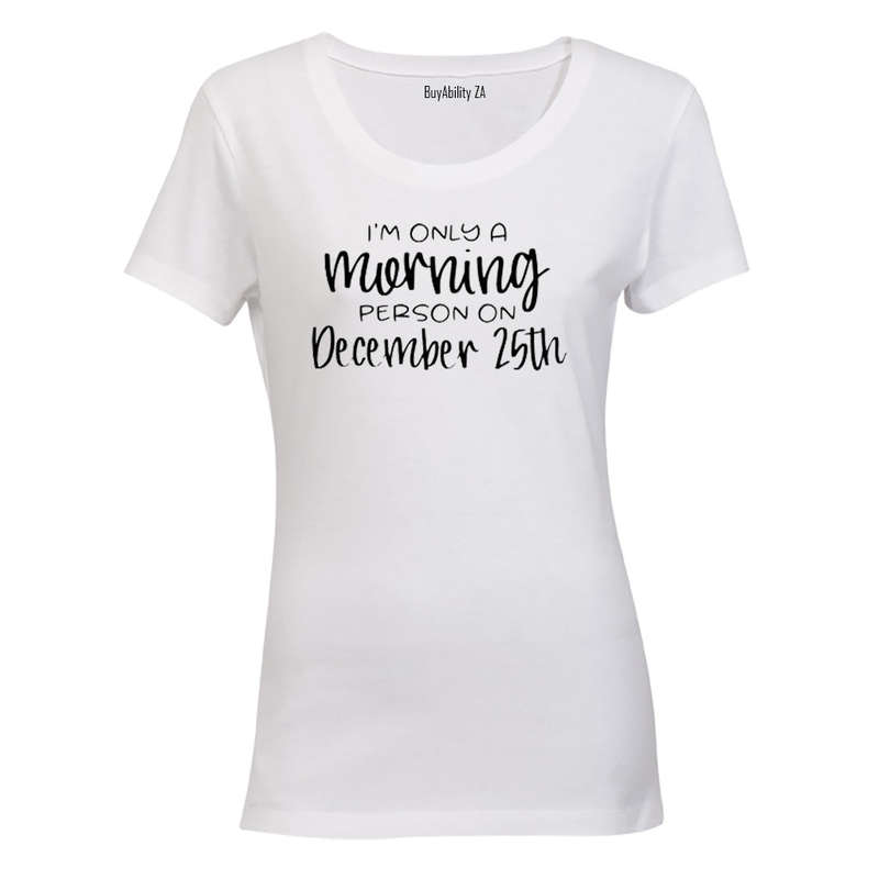 Morning Person - Christmas - Ladies - T-Shirt