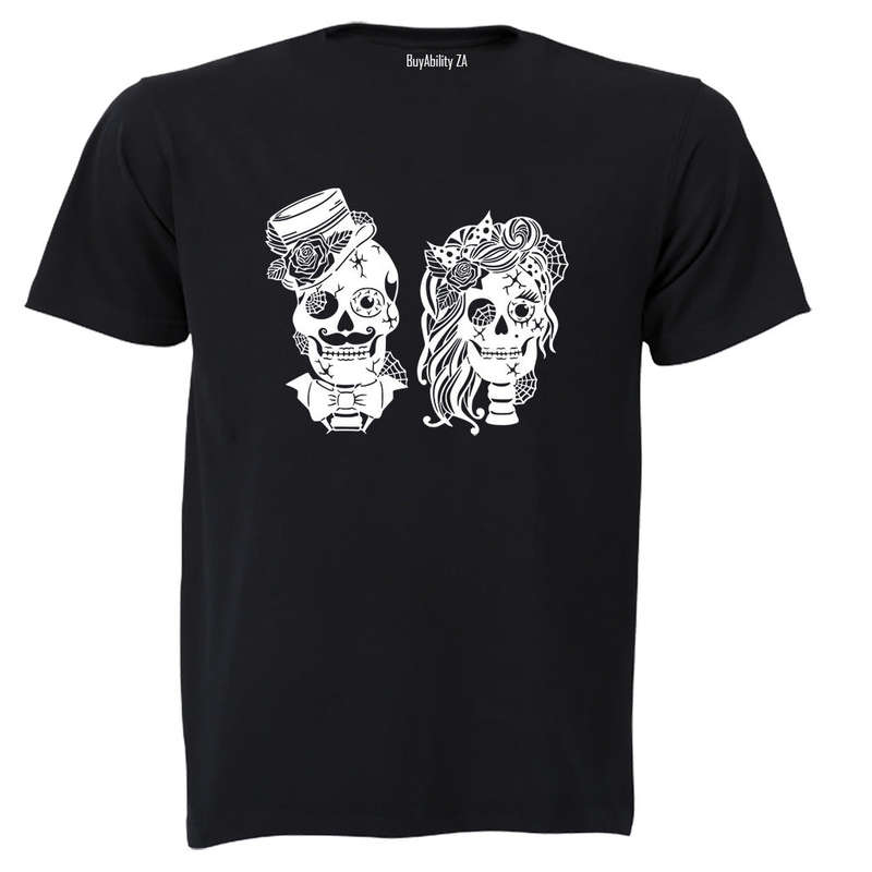 Mr & Mrs - Skulls - Adults - T-Shirt