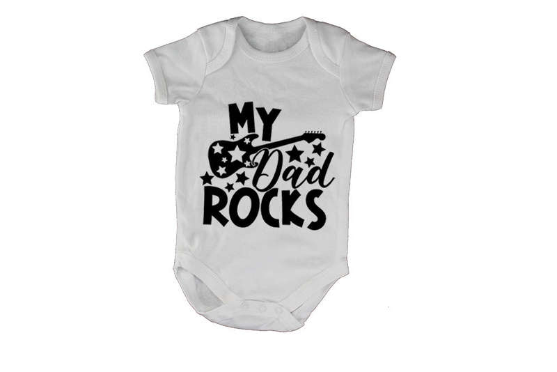 My Dad Rocks - Guitar - Baby Grow