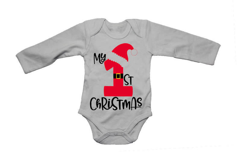 My 1st Christmas - Santa Suit - Baby Grow