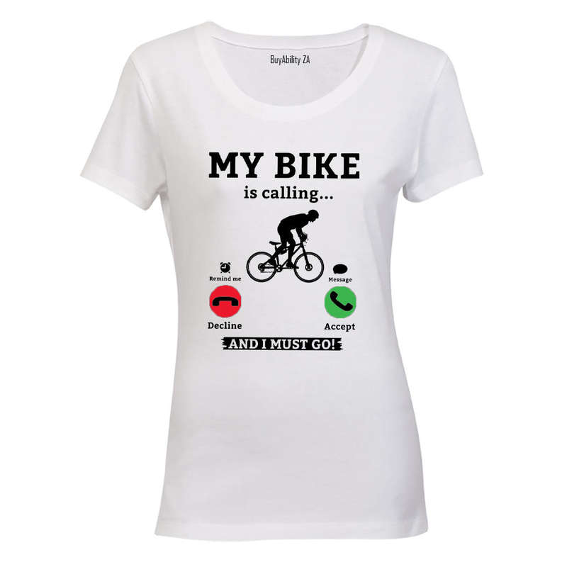 My Bike is Calling - Ladies - T-Shirt