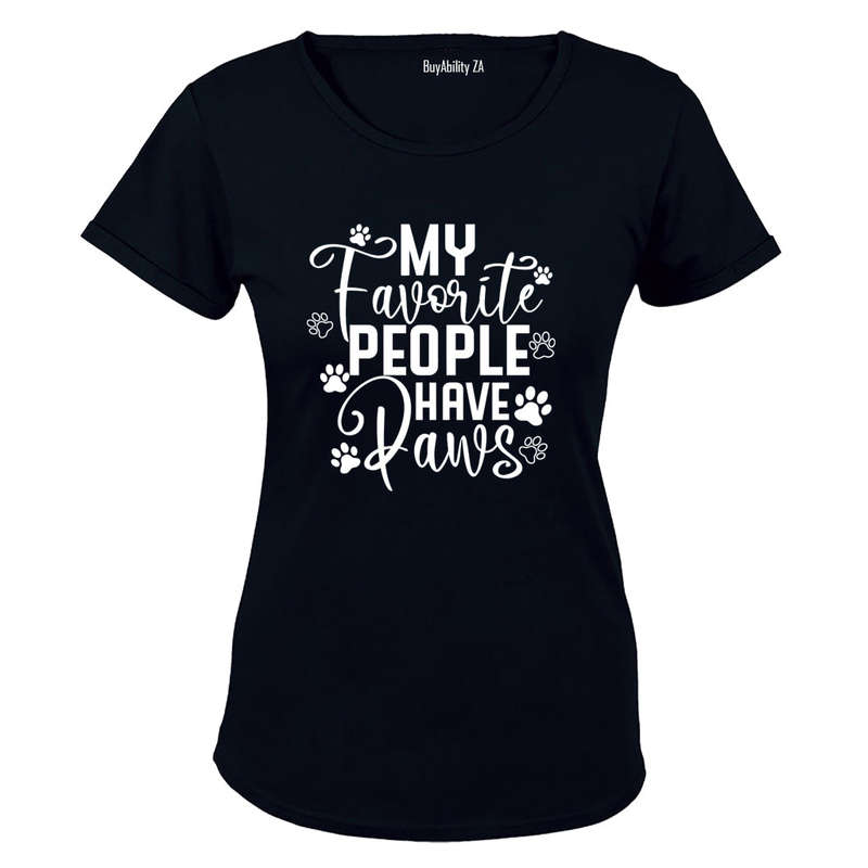 My Favorite People Have Paws - Ladies - T-Shirt