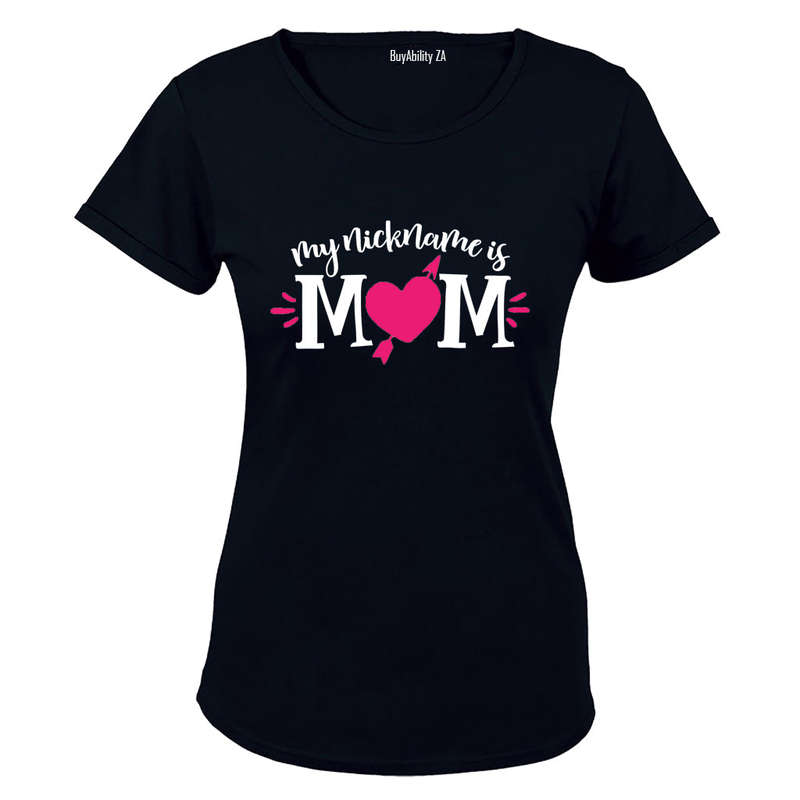 My Nickname is Mom - Pink - Ladies - T-Shirt