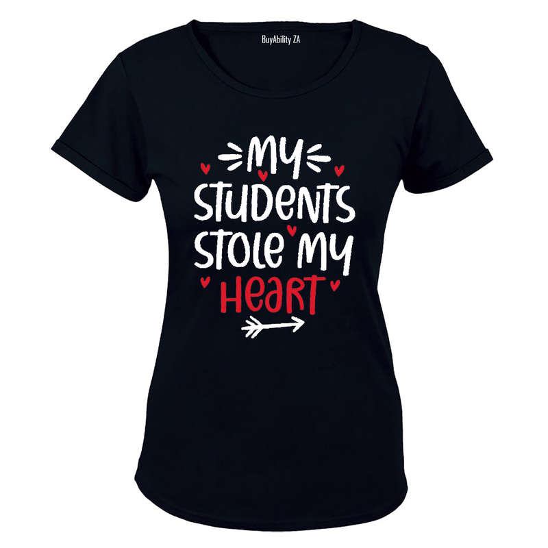 My Students Stole My Heart - Valentine Inspired - Ladies - T-Shirt