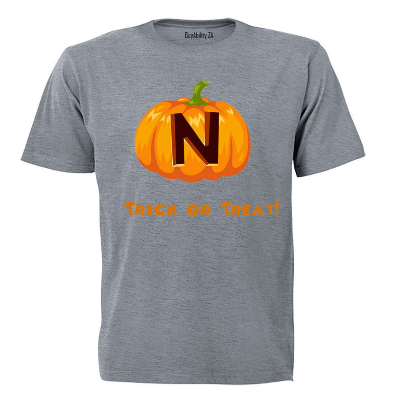 N - Halloween Pumpkin - Kids T-Shirt