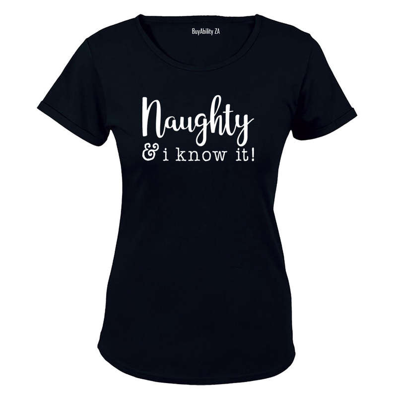 Naughty & I Know It - Christmas - Ladies - T-Shirt