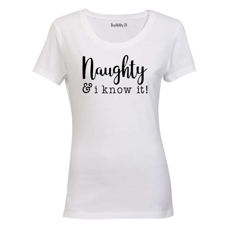 Naughty & I Know It - Christmas - Ladies - T-Shirt
