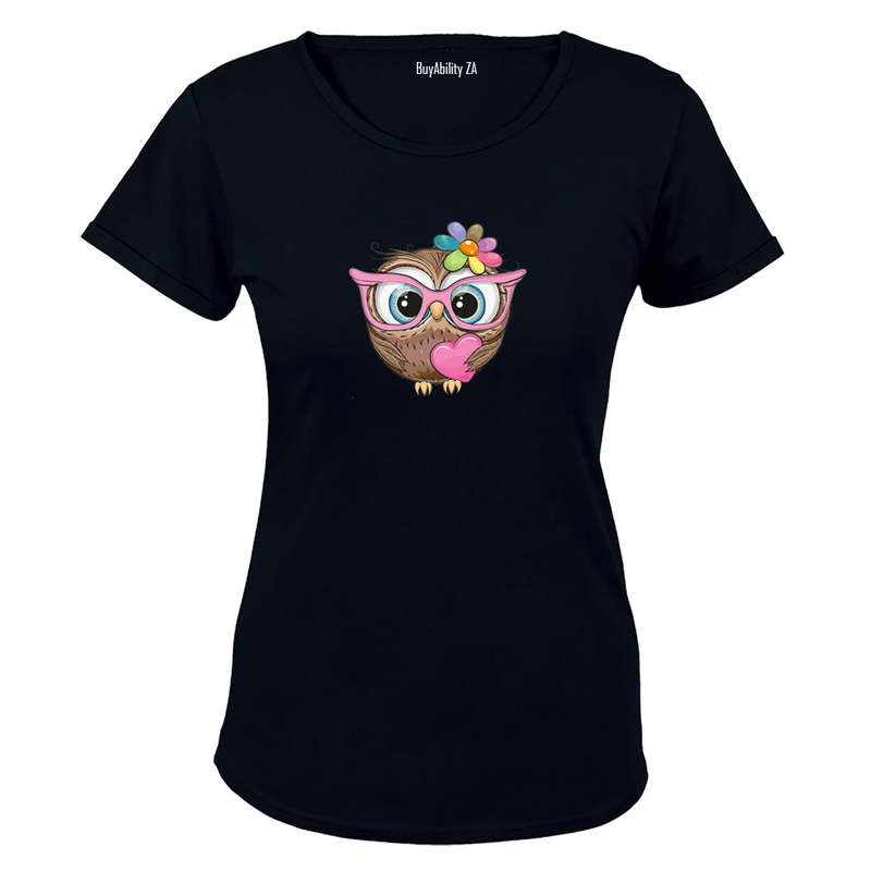 Nerdy Love Owl - Ladies - T-Shirt