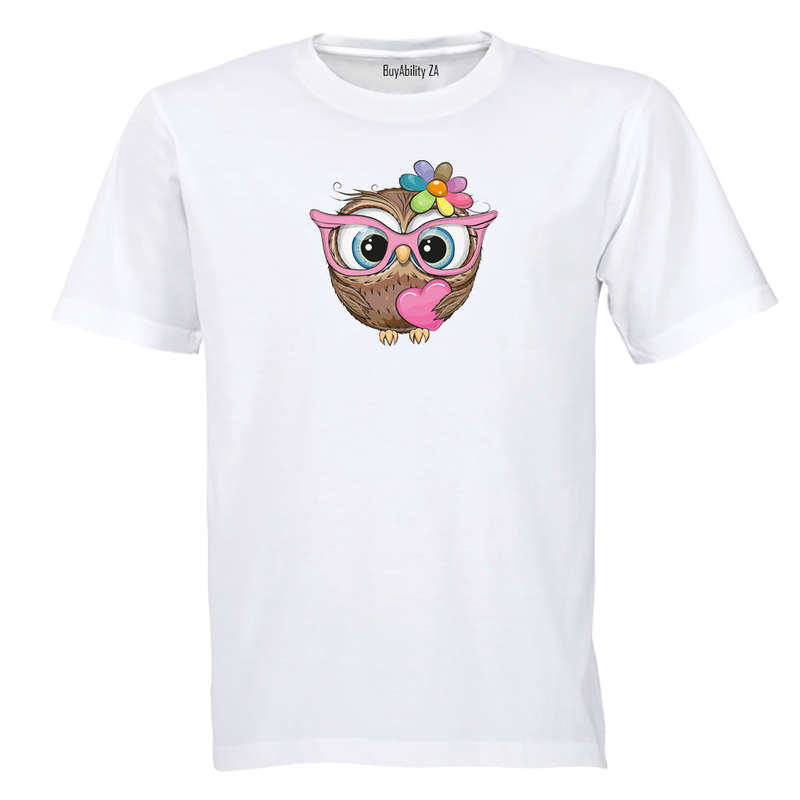 Nerdy Love Owl - Kids T-Shirt
