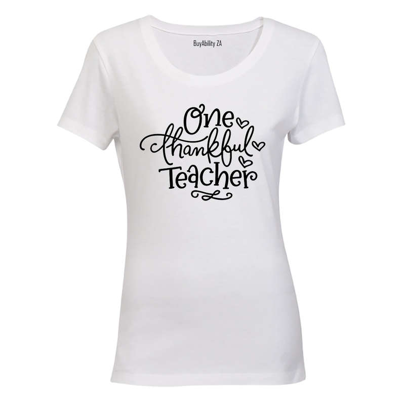 One Thankful Teacher - Ladies - T-Shirt