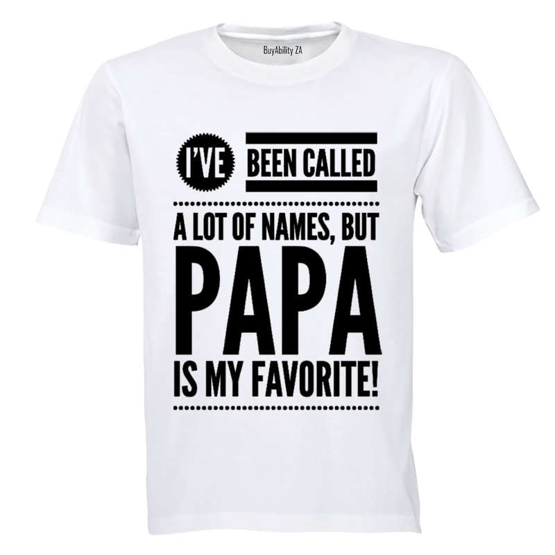 Papa is my Favorite - Adults - T-Shirt