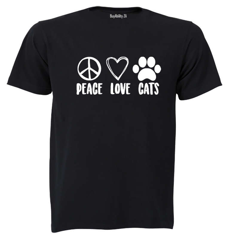 Peace. Love. Cats - Kids T-Shirt