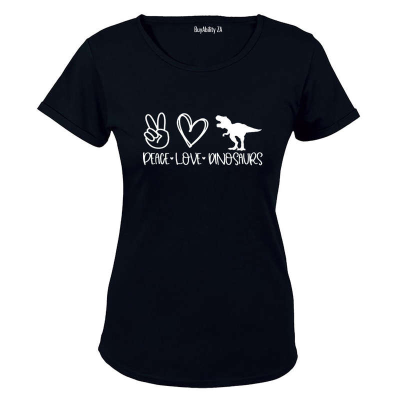 Peace. Love. Dinosaurs - Ladies - T-Shirt