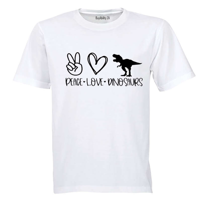 Peace. Love. Dinosaurs - Kids T-Shirt