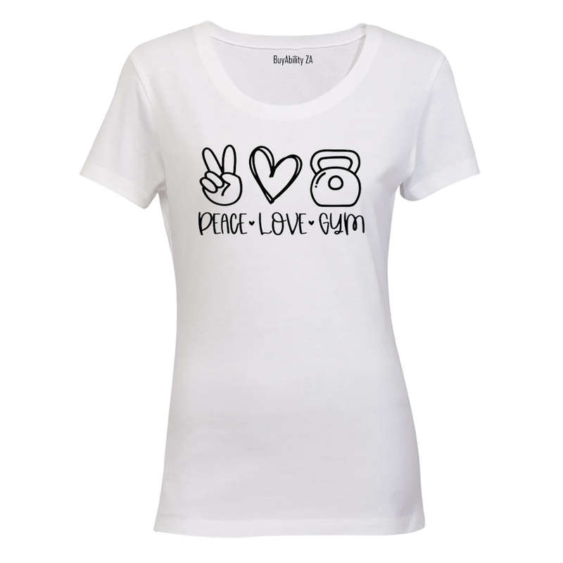 Peace. Love. Gym - Ladies - T-Shirt