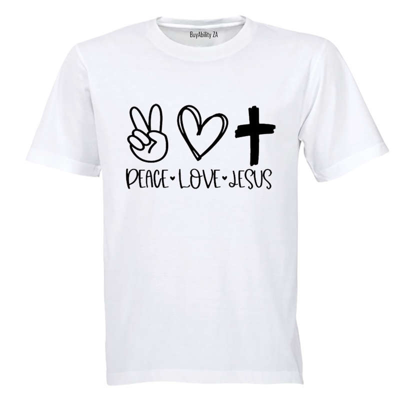 Peace. Love. Jesus - Kids T-Shirt
