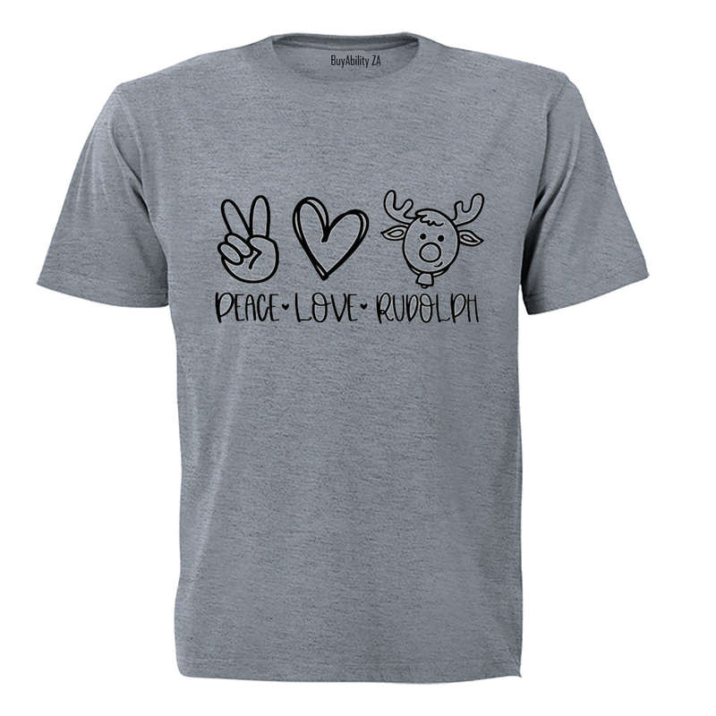 Peace. Love. Rudolph - Christmas - Adults - T-Shirt