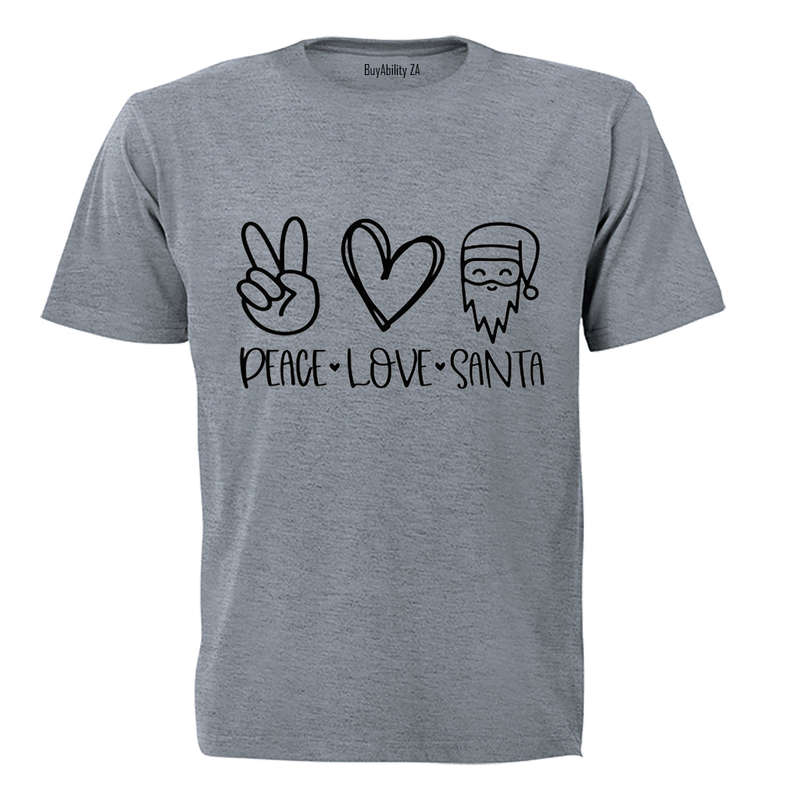 Peace. Love. Santa - Christmas - Kids T-Shirt