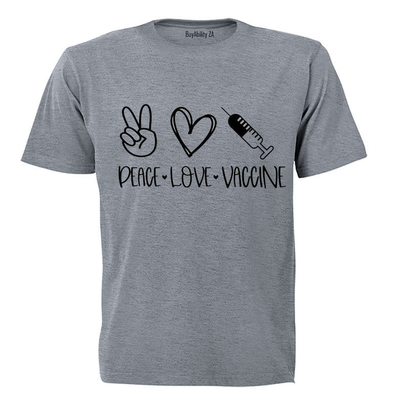 Peace. Love. Vaccine - Adults - T-Shirt