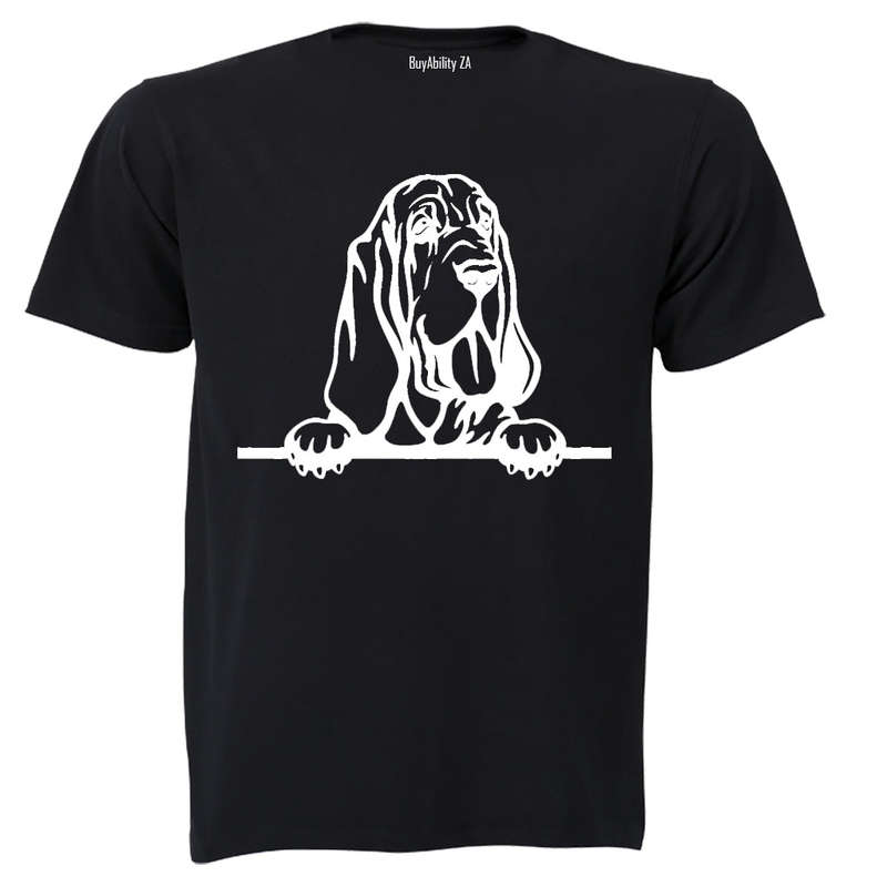 Peeking Bloodhound - Adults - T-Shirt