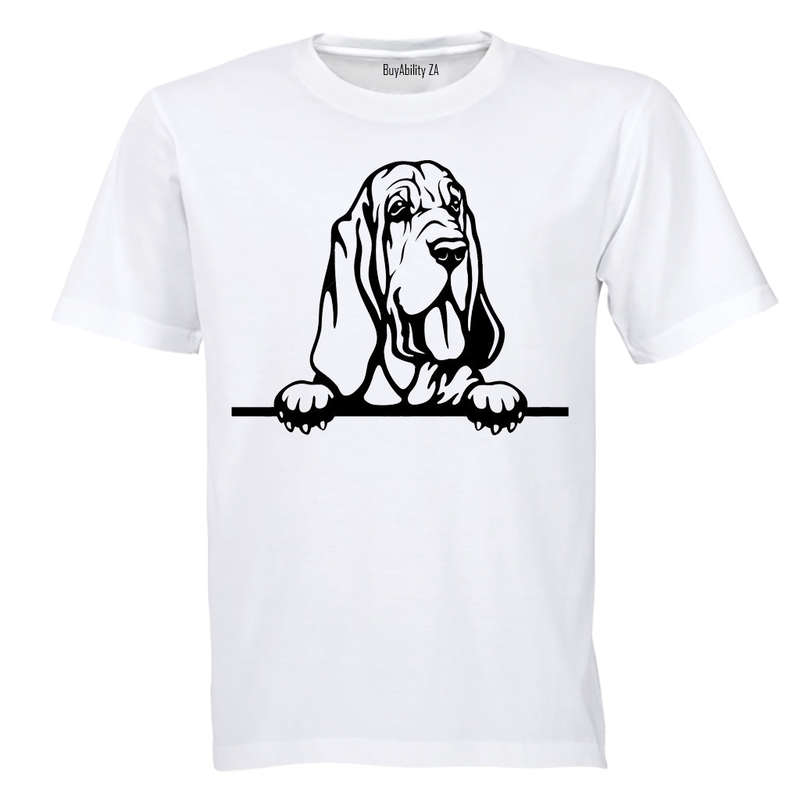 Peeking Bloodhound - Adults - T-Shirt
