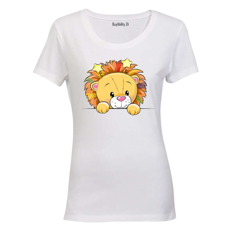 Peeking Lion - Ladies - T-Shirt