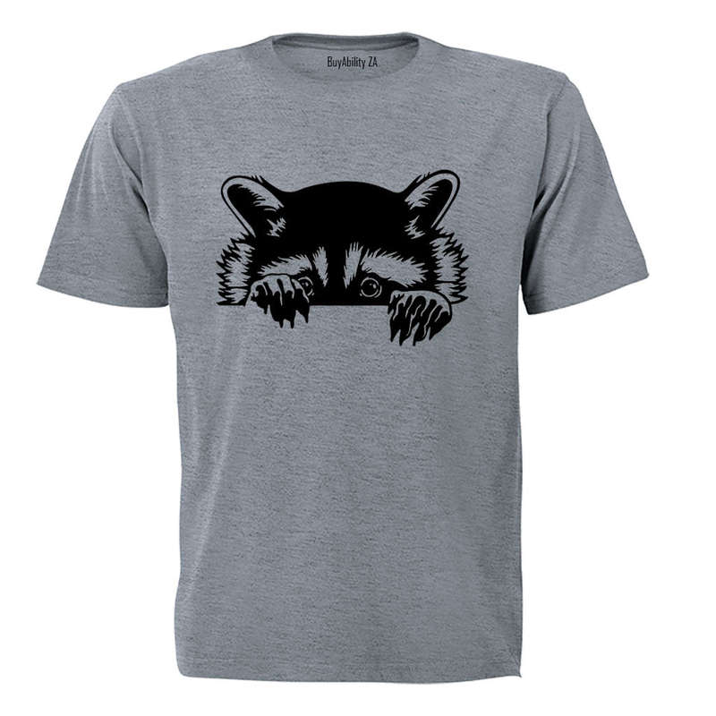 Peeking Racoon - Adults - T-Shirt
