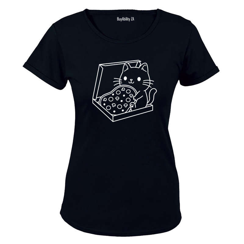 Pizza Cat - Ladies - T-Shirt