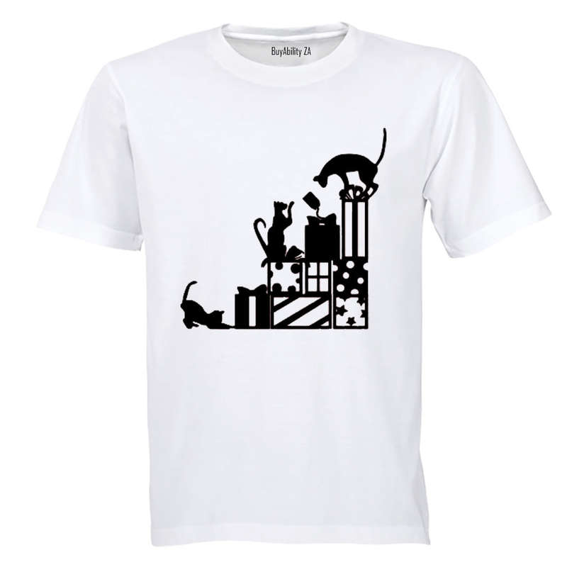 Playful Christmas Cats - Adults - T-Shirt