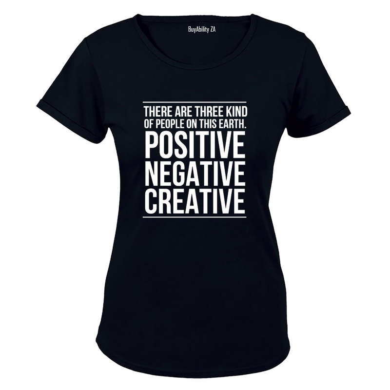 Positive. Negative. Creative - Ladies - T-Shirt